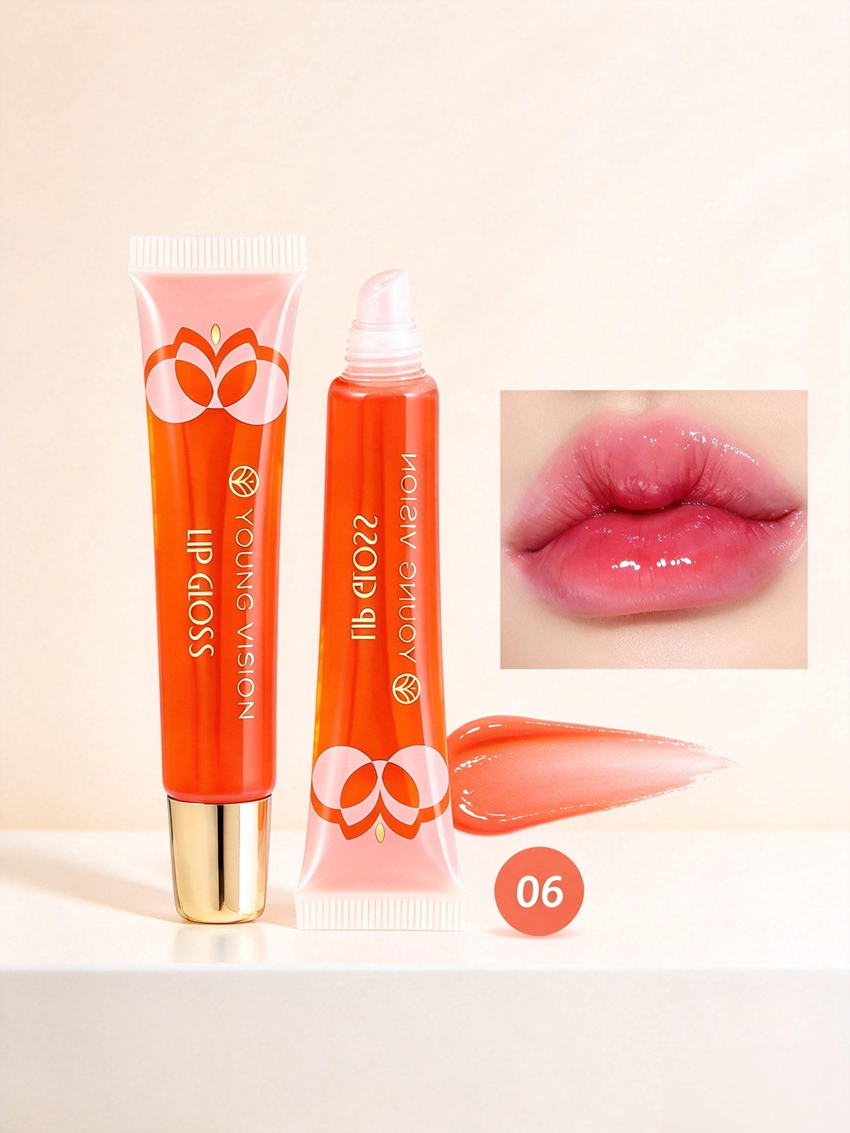 Pink Glossy Lip Gloss