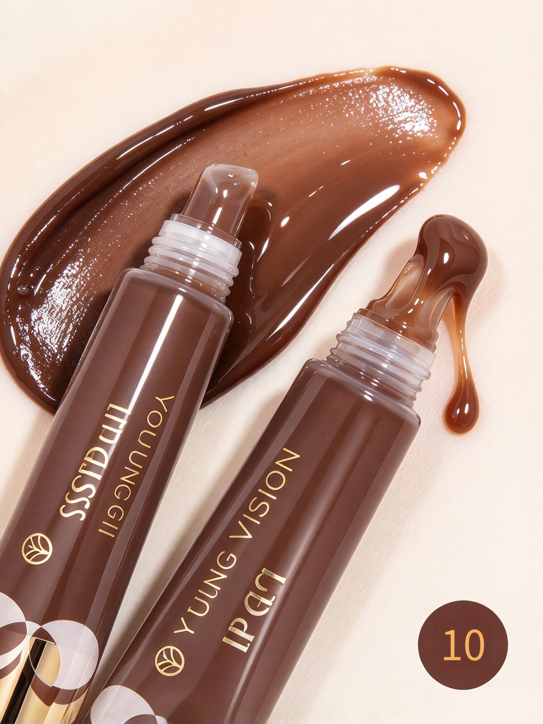 Coffee Brown Glossy Lip Gloss