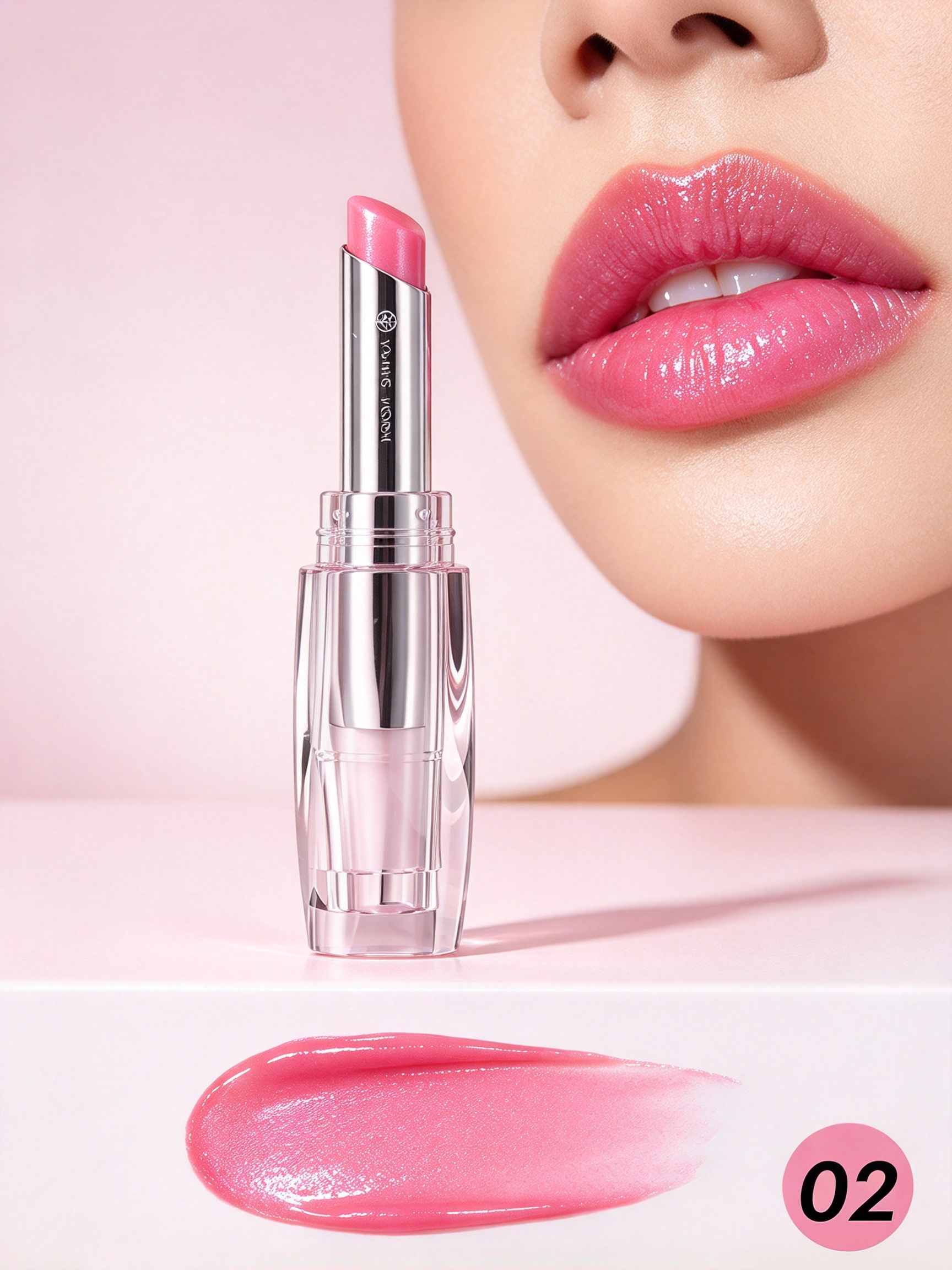 Neon Pink Glossy Hydrating Lip Balm