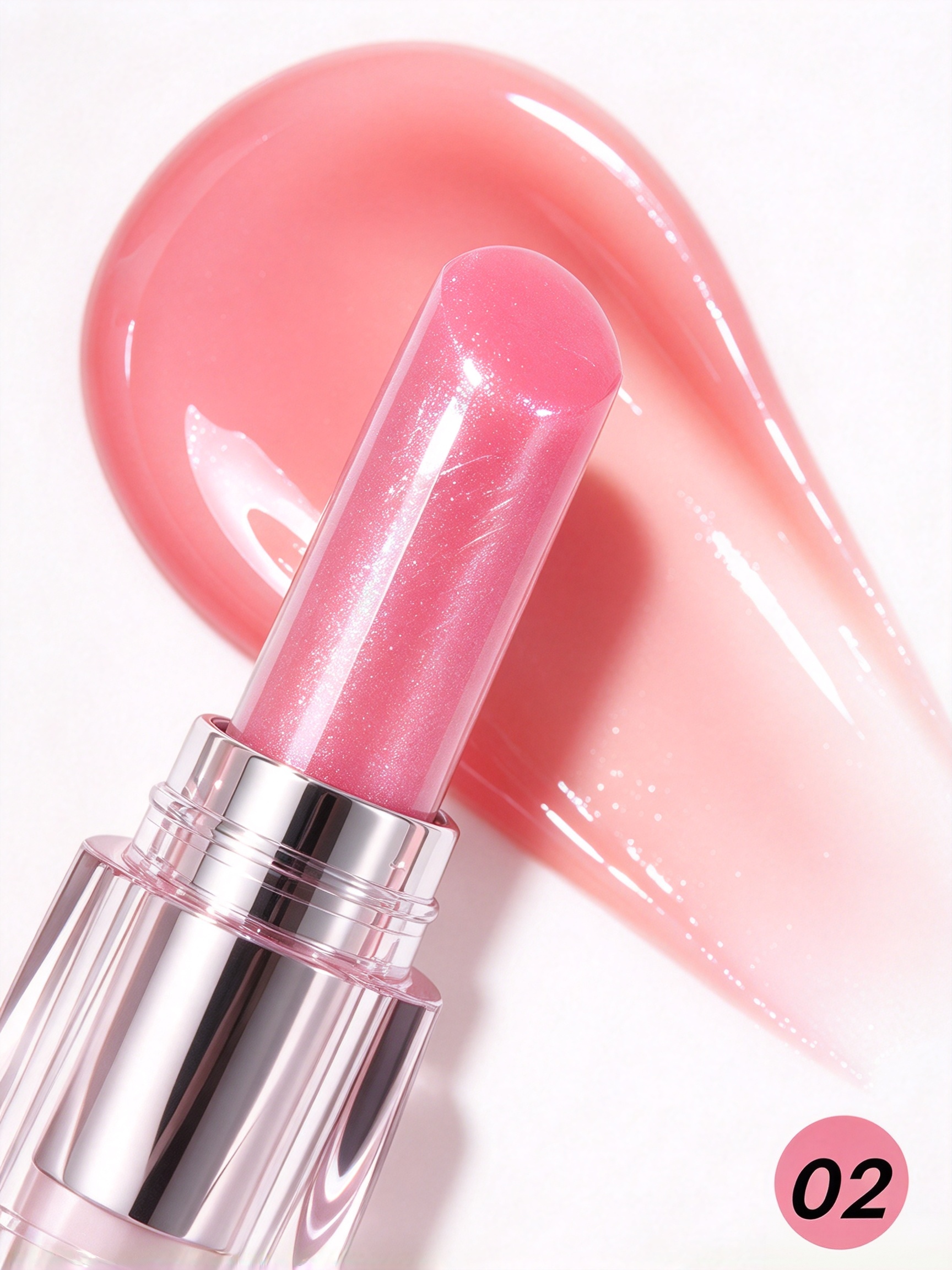 Neon Pink Glossy Hydrating Lip Balm