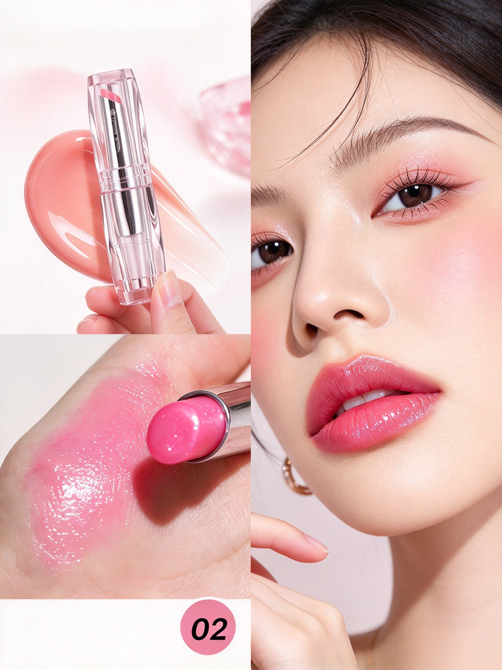 Neon Pink Glossy Hydrating Lip Balm