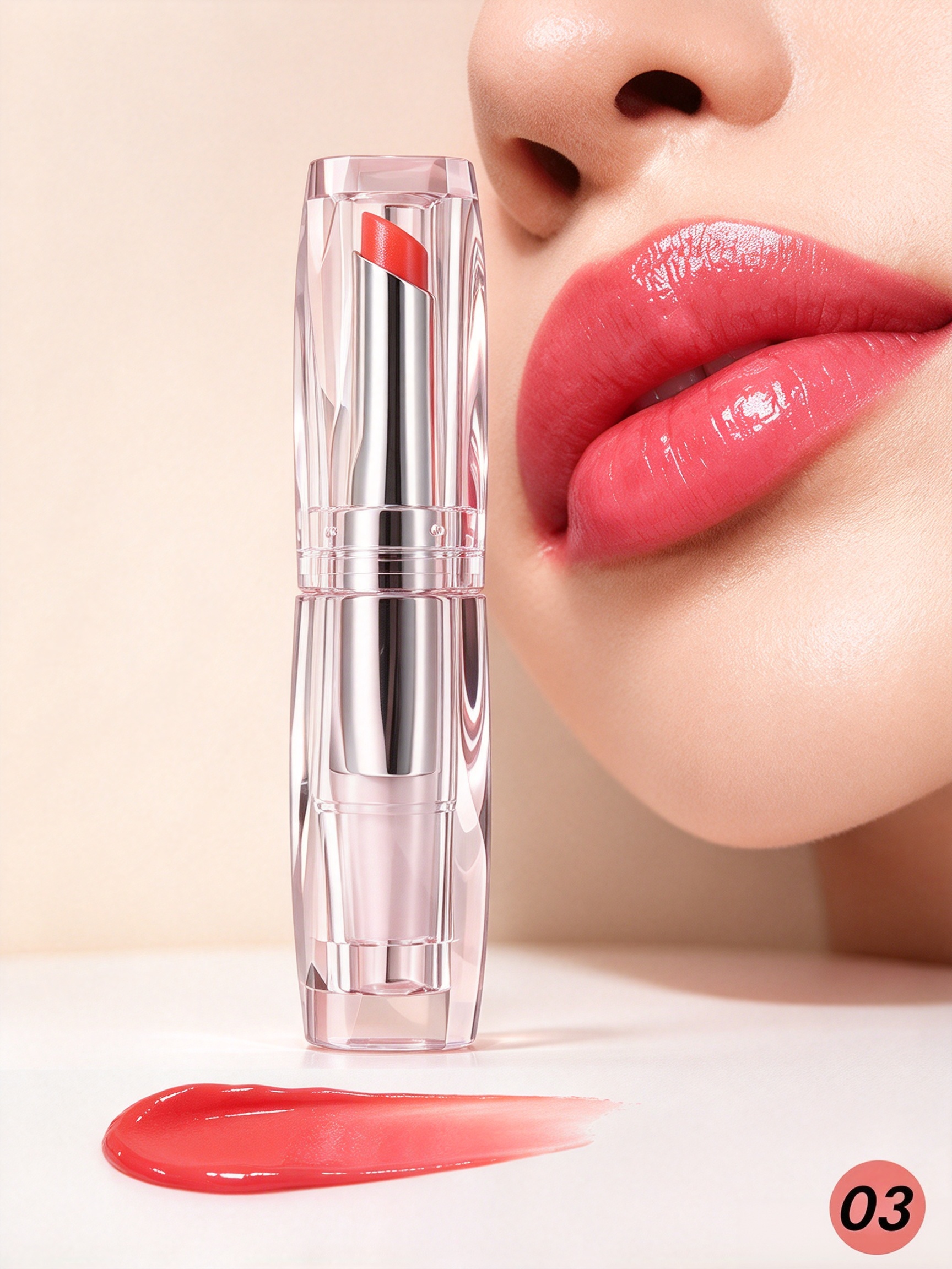 Glossy Pink Hydrating Lip Balm Lipstick
