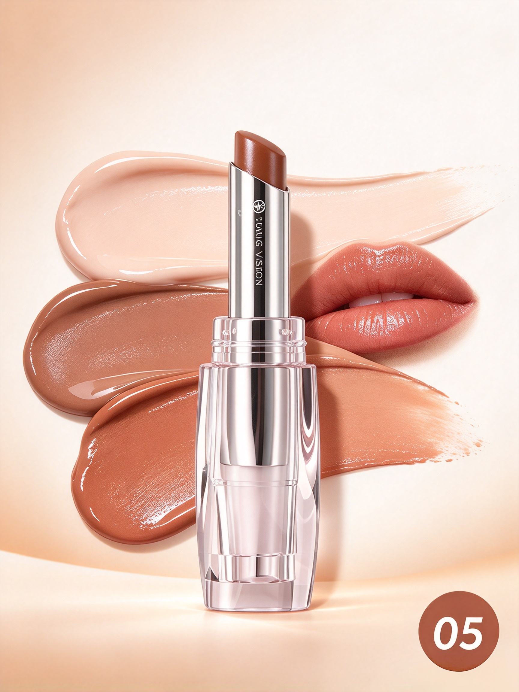 Coffee Brown Glossy Lip Balm