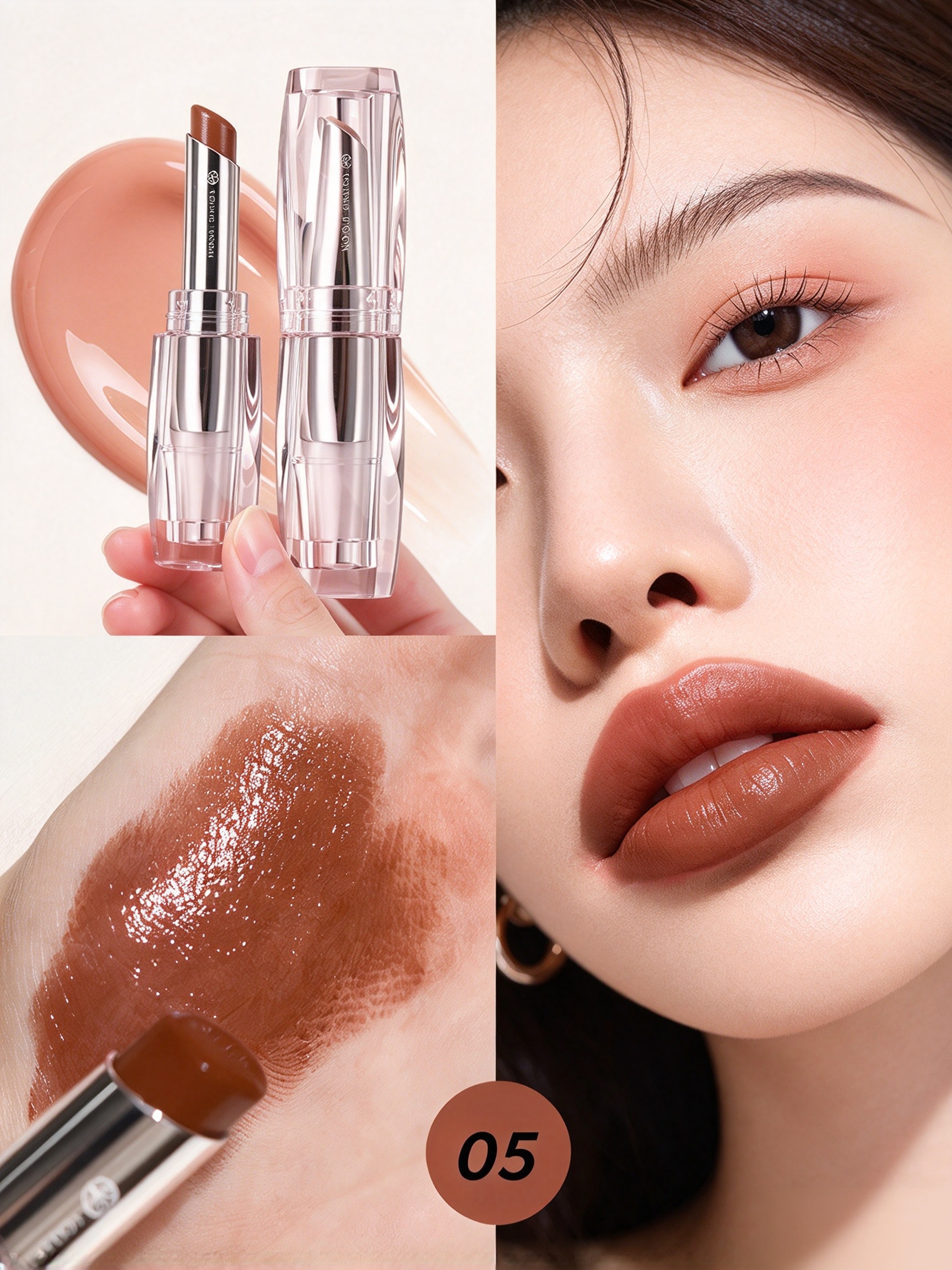 Coffee Brown Glossy Lip Balm