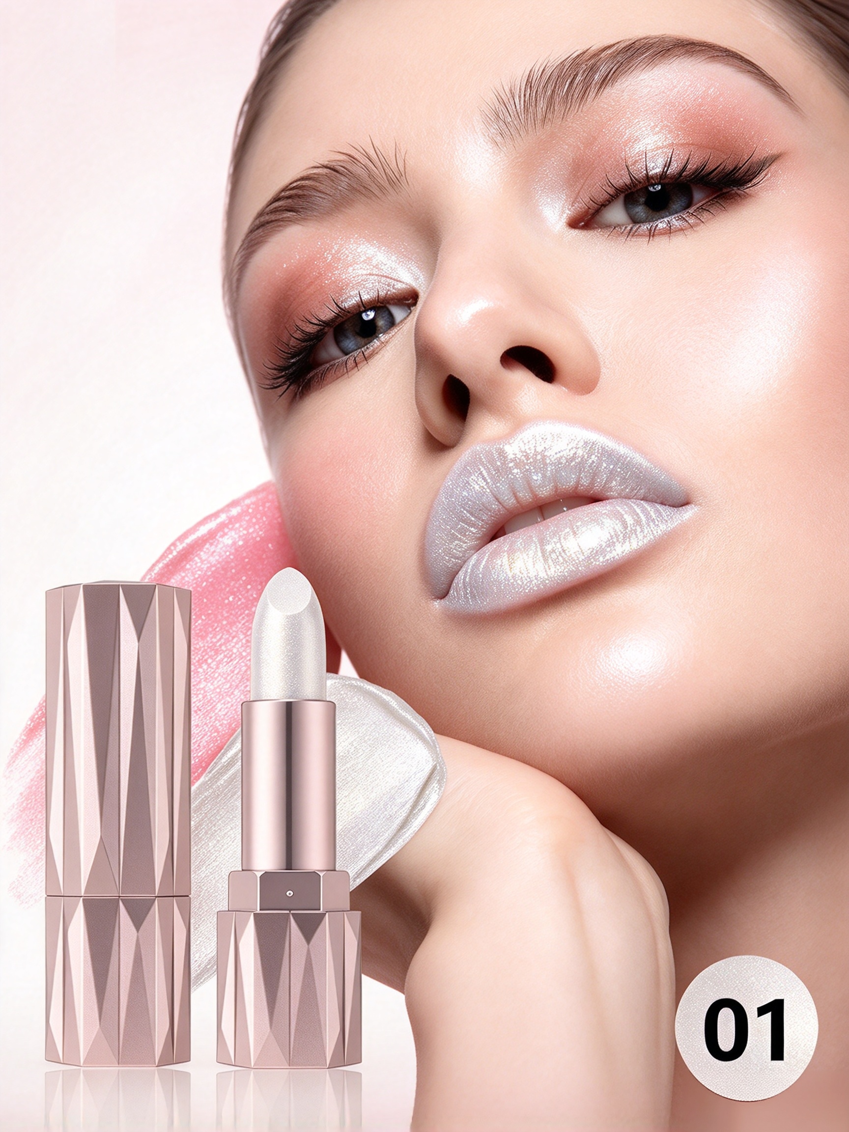 Shimmer Silver Lipstick