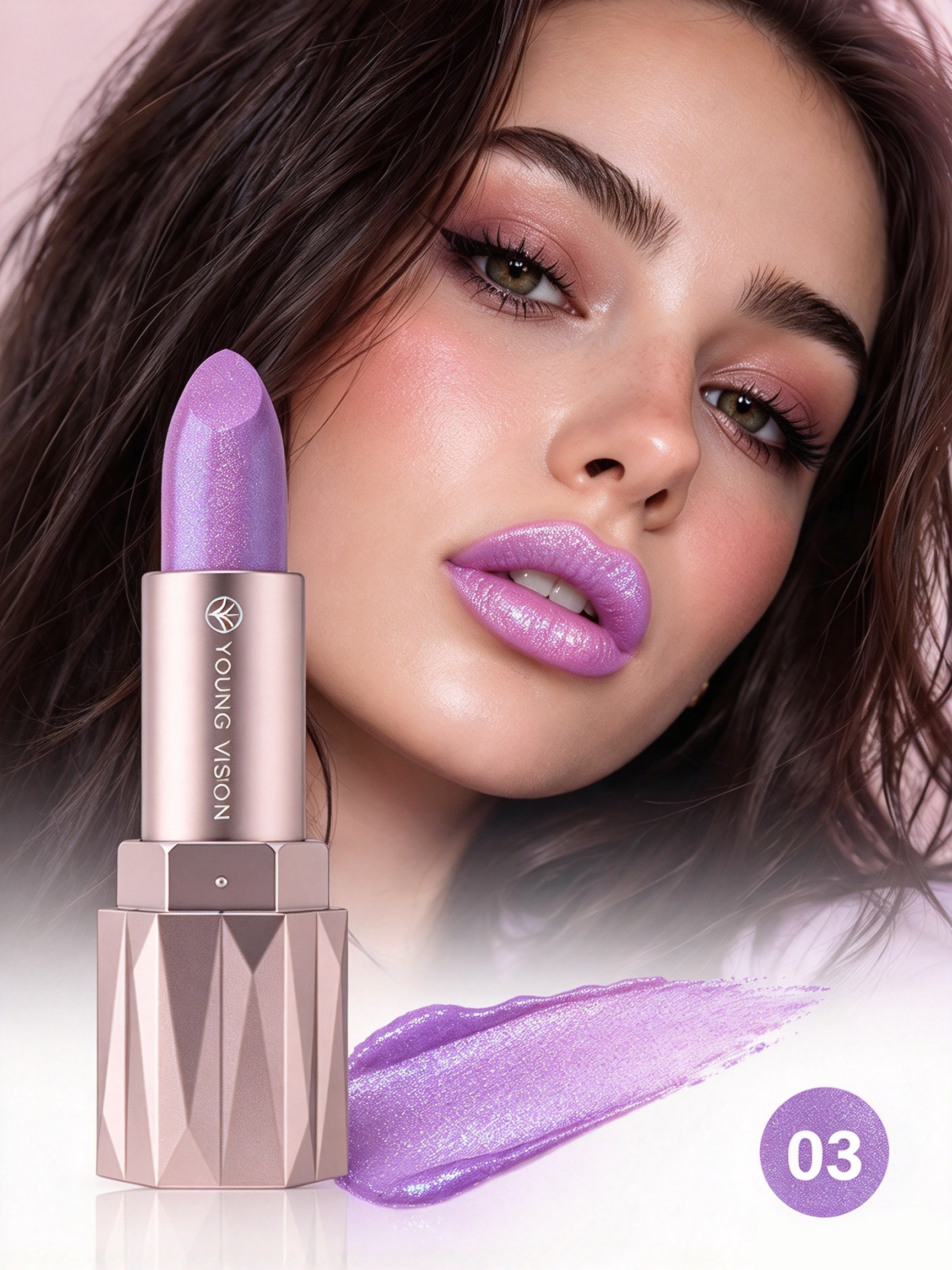 Lilac Shimmering Lipstick