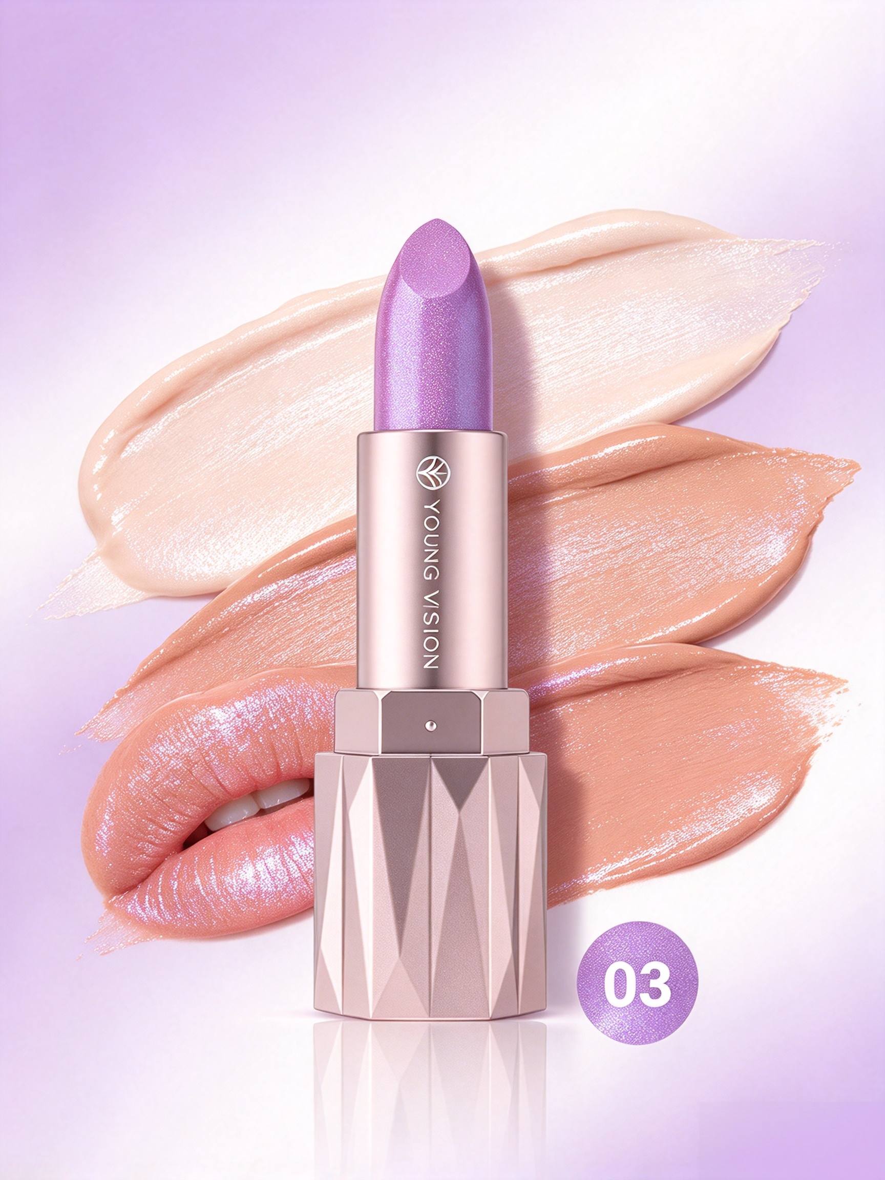 Lilac Shimmering Lipstick