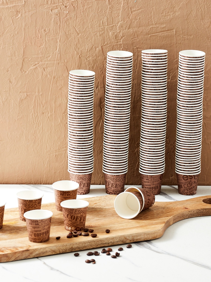 Falcon 50-Piece Paper Cup Set - 74 ml