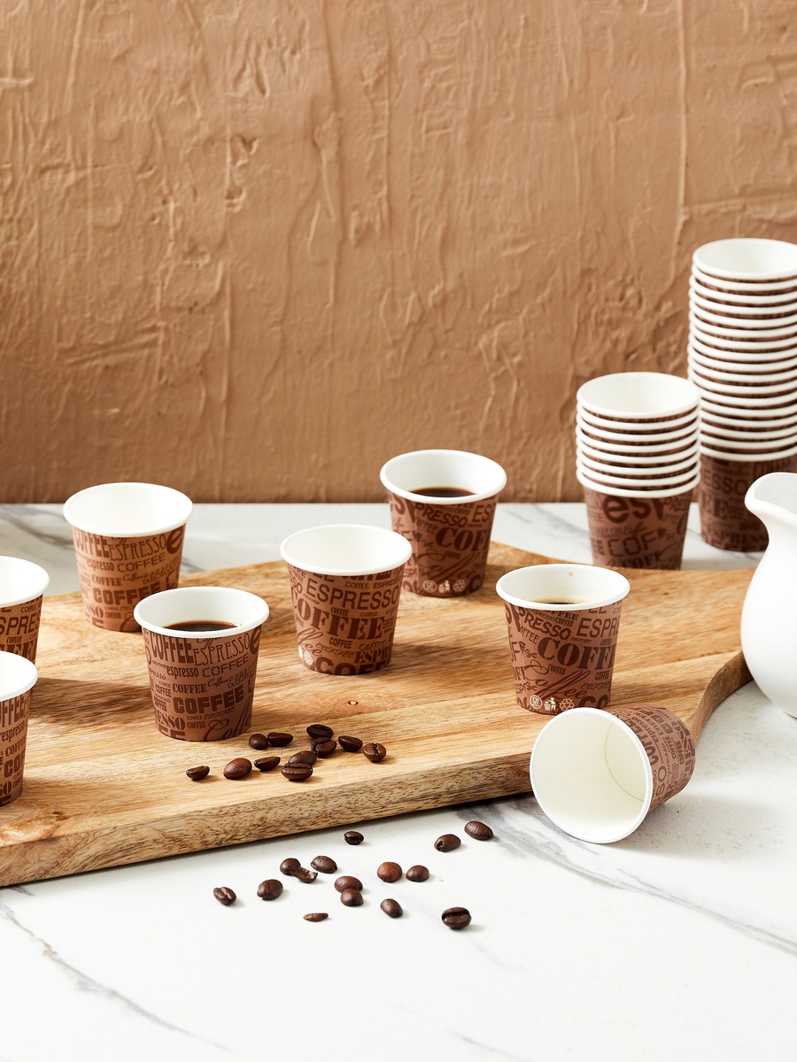 Falcon 50-Piece Paper Cup Set - 74 ml