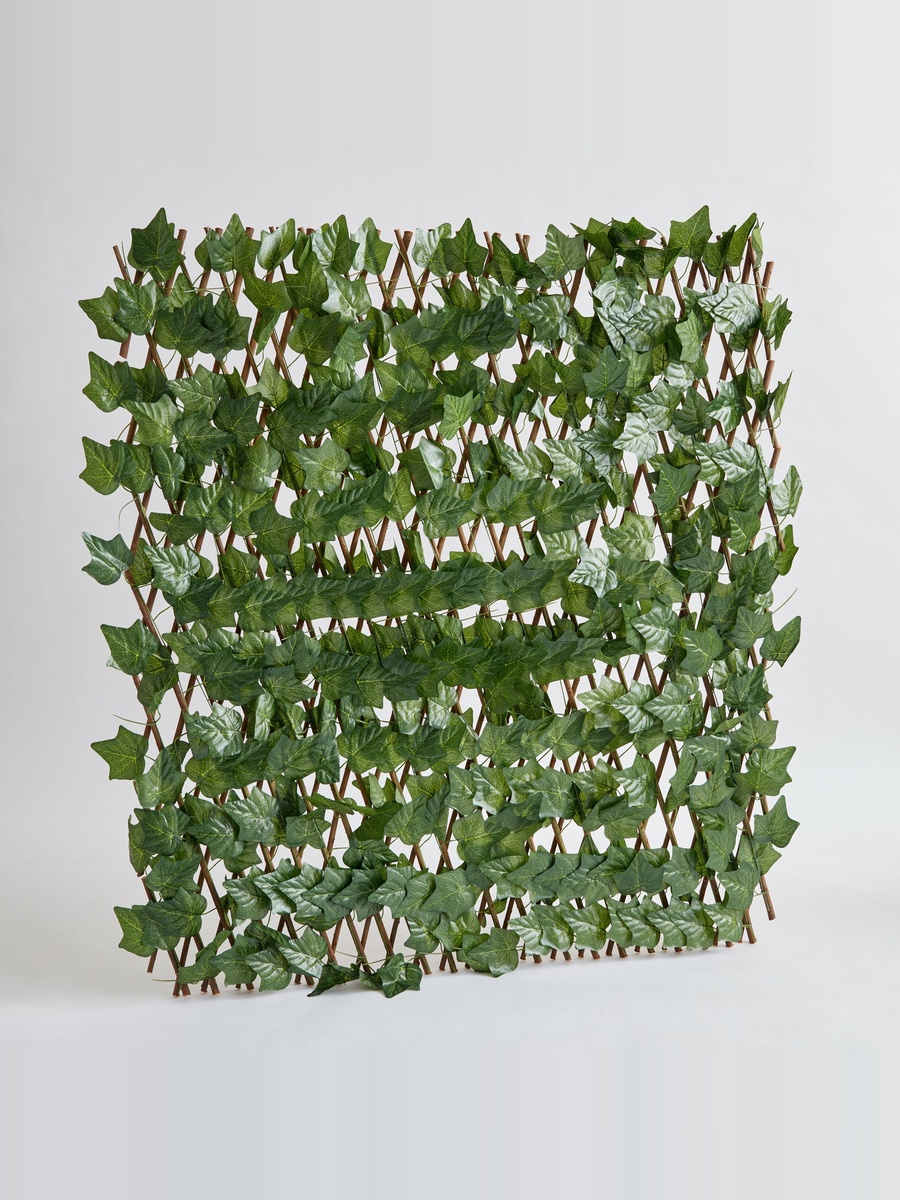 سياج صفصاف صناعي بأوراق لبلاب، 200x100x6 سم