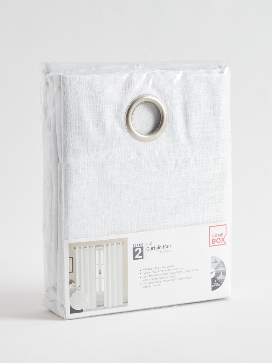 Rio Jacquard Curtain Pair - 140x240 cm