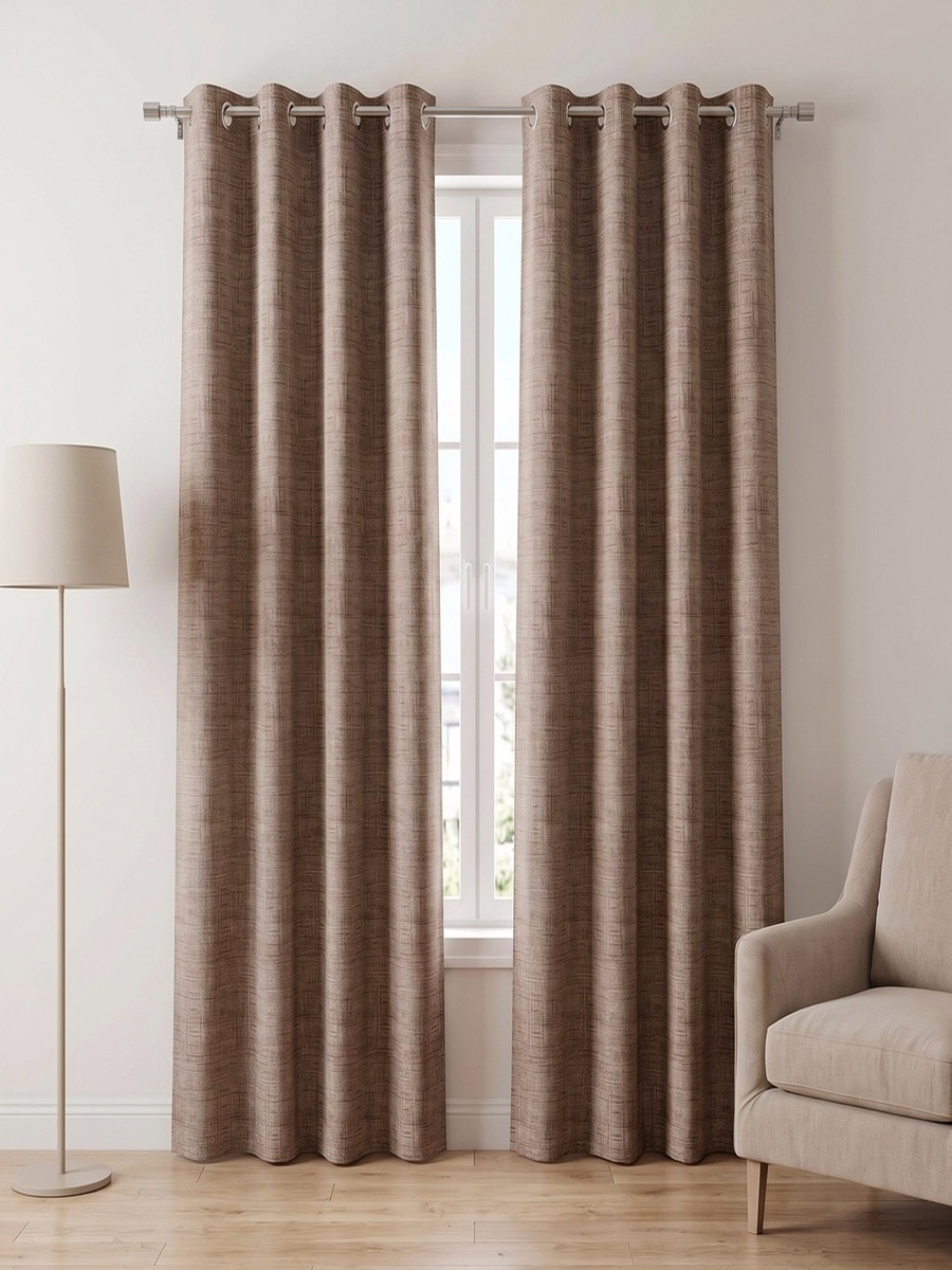 Martha 2-Piece Jacquard Blackout Curtain Set - 140x240 cm
