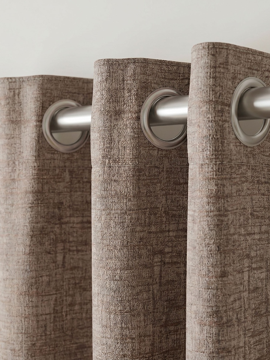Martha 2-Piece Jacquard Blackout Curtain Set - 140x240 cm