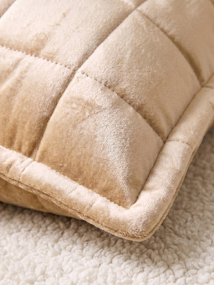 Luxe Quilted Viscose Velvet Cushion Cover - 50x50+3 cm