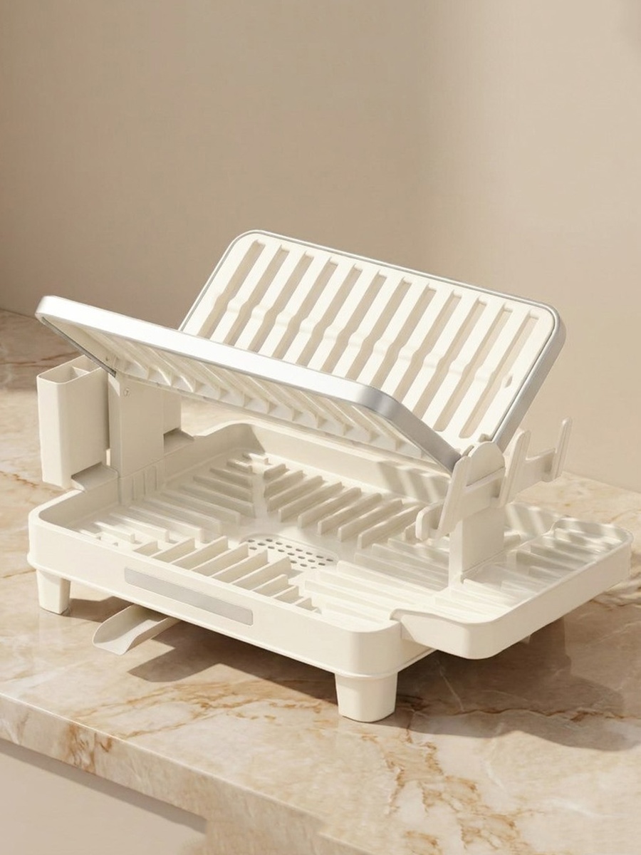 رف أطباق بـ 2 طابق، 54x37x30 سم