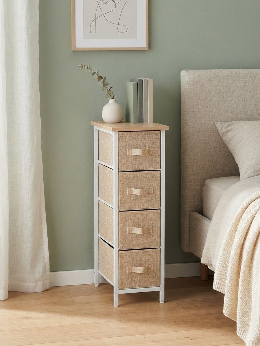 Covara Amara 4-Drawer Storage Shelf - 20x48x75.5 cm