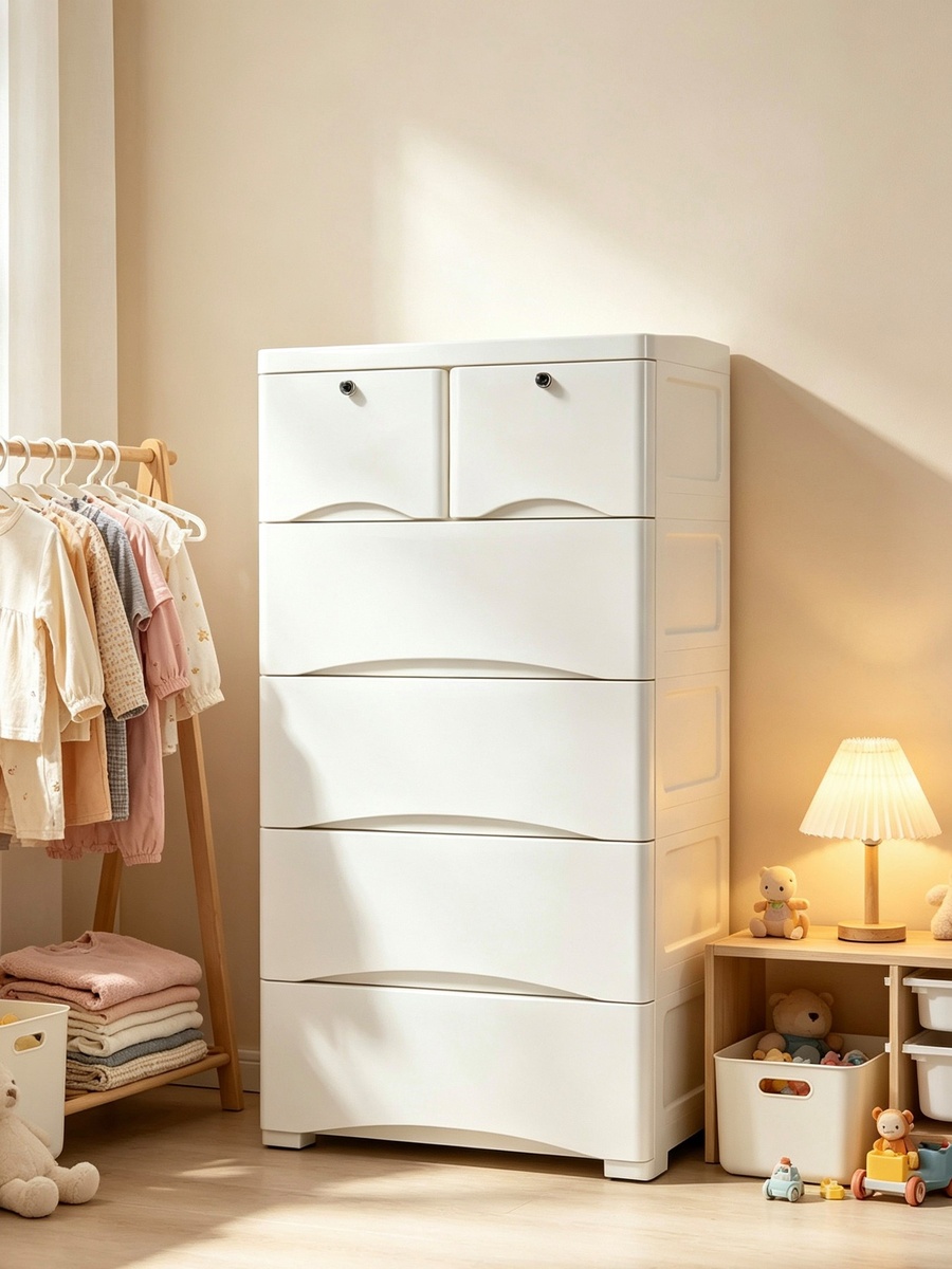 Juana 5-Tier Storage Drawer - 60x35x104 cm