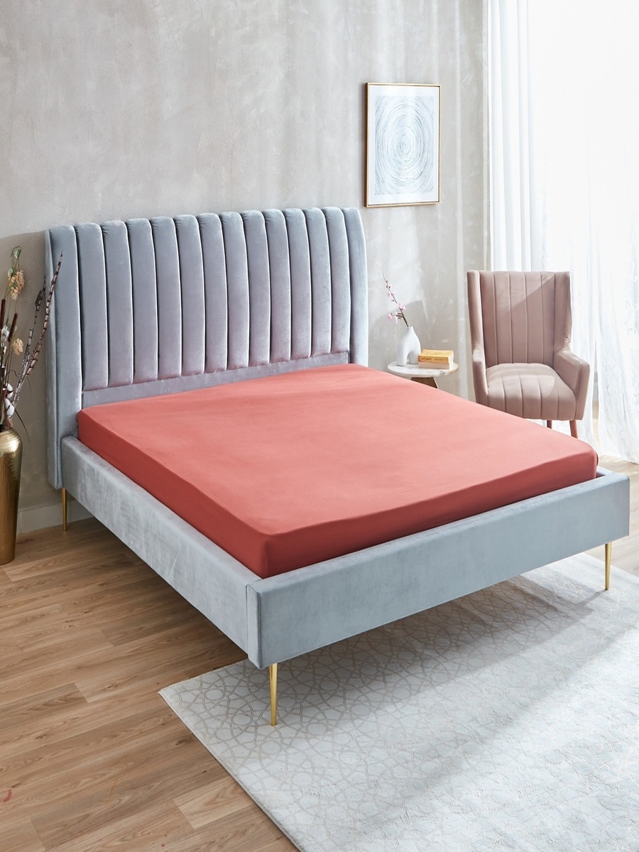 Derby Solid King Microfiber Fitted Sheet - 180x200+25 cm