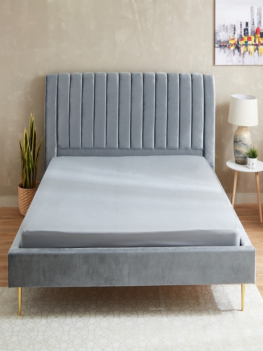 Axis Solid Microfiber King Fitted Sheet - 180x200+25 cm