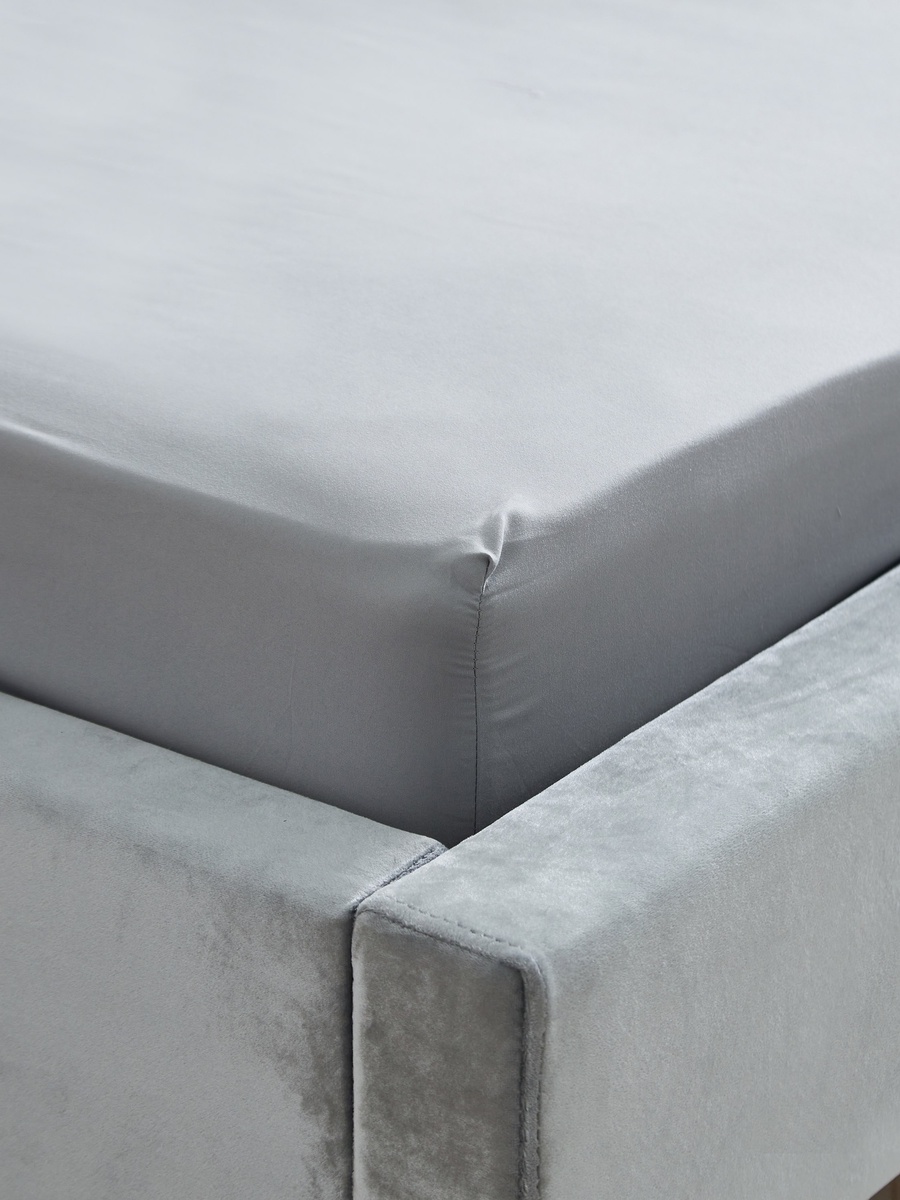 Axis Solid Microfiber King Fitted Sheet - 180x200+25 cm