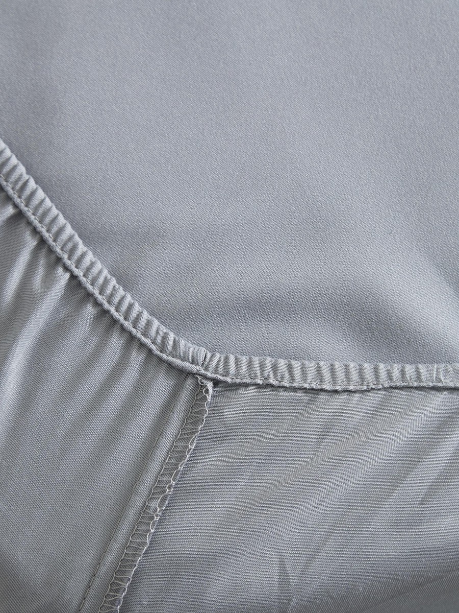 Axis Solid Microfiber King Fitted Sheet - 180x200+25 cm