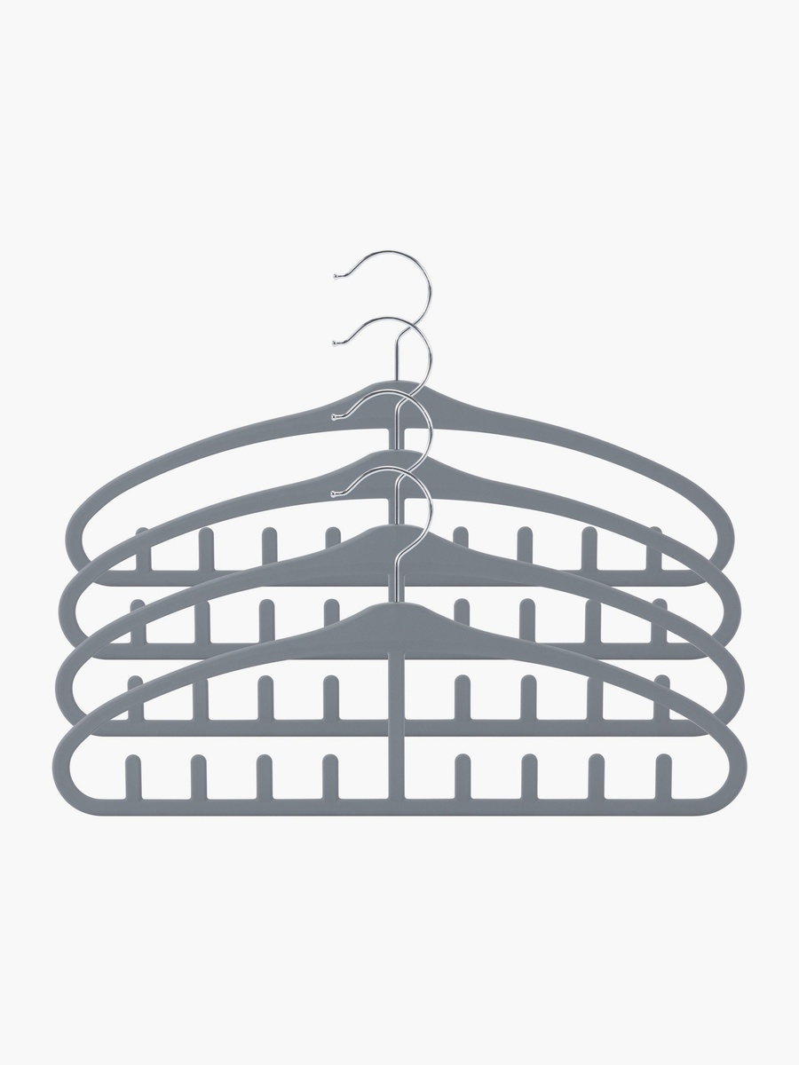 Noah Soft Multi Slot Hanger - Set of 4