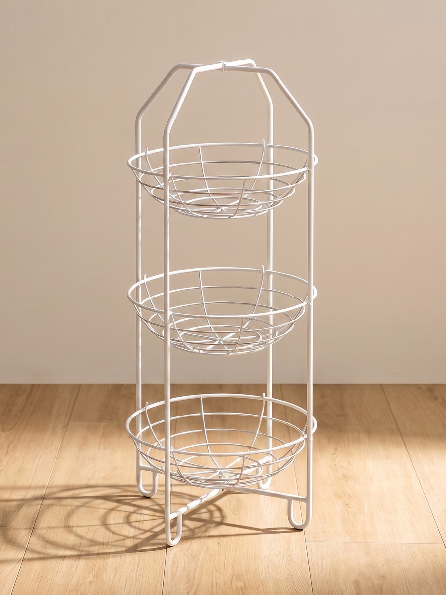 سلة عربة مطبخ بـ 3 طوابق، 29.9x72 سم