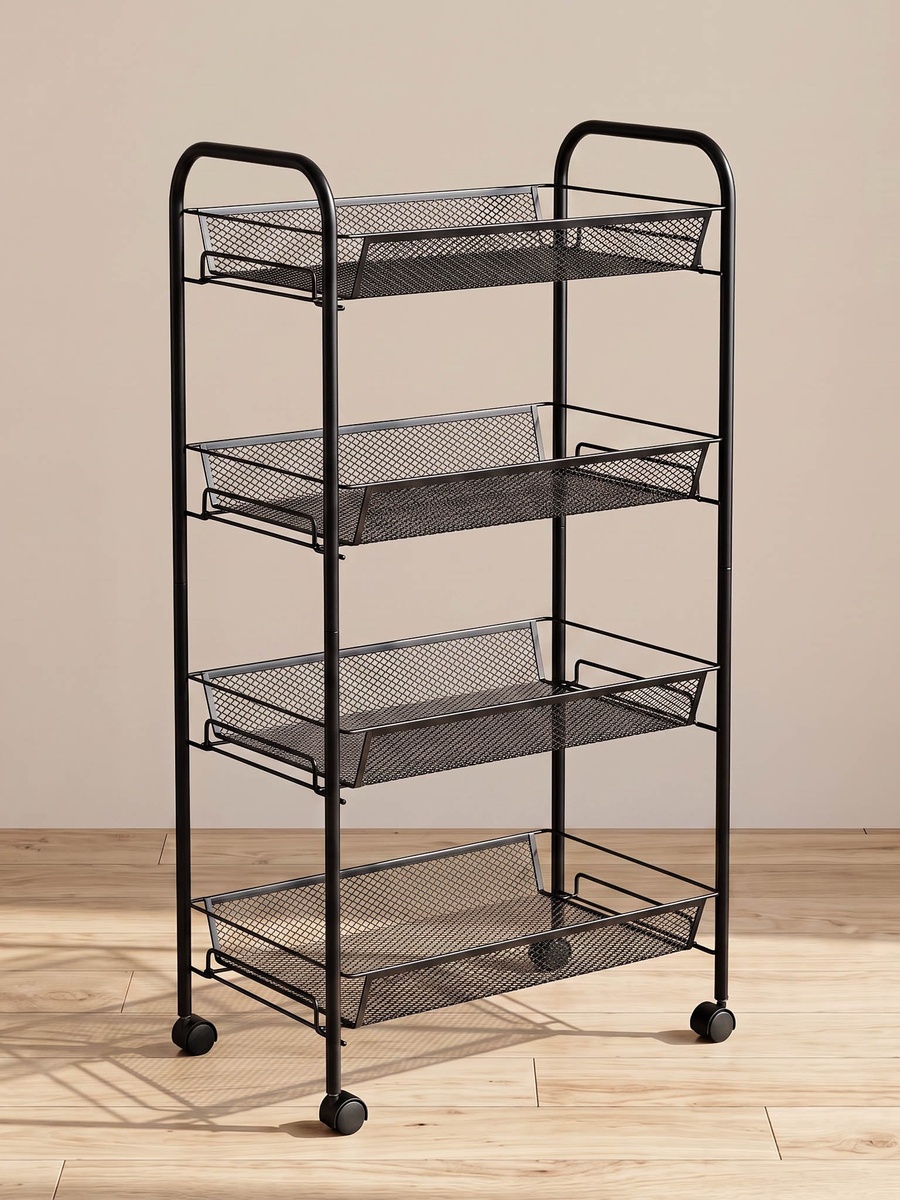 Covara 4-Tier Kitchen Trolley - 44x26x83 cm