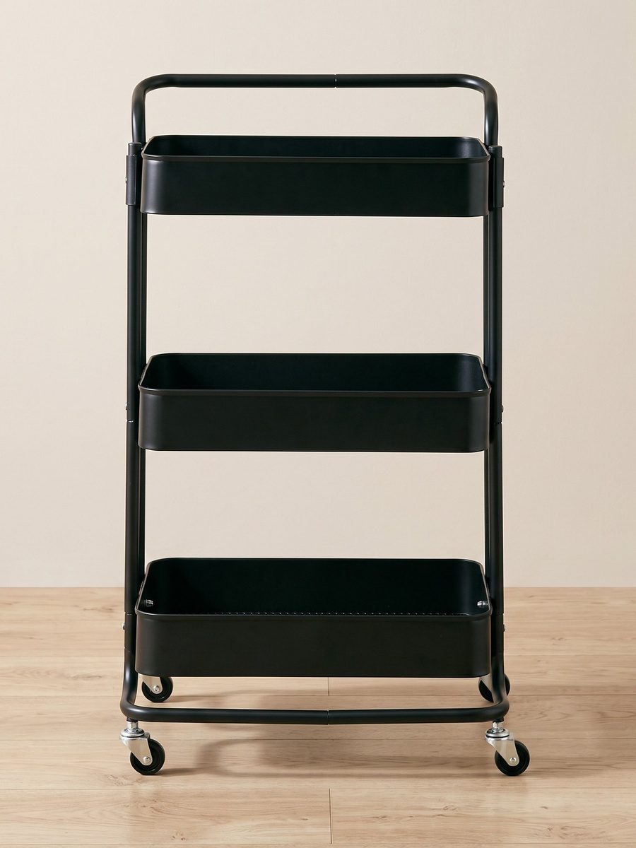 Covara 3-Tier Kitchen Trolley - 44x33x77 cm