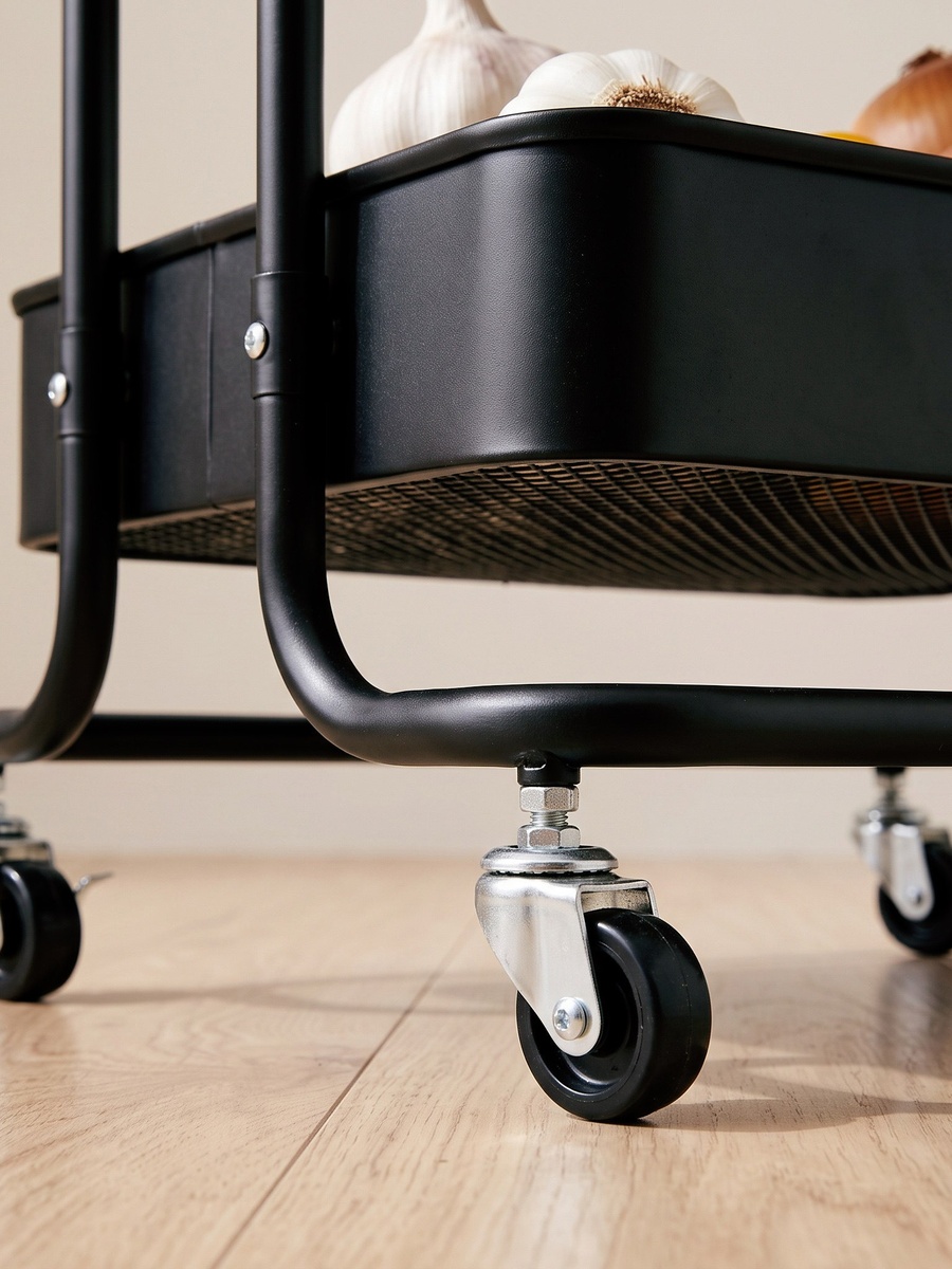 Covara 3-Tier Kitchen Trolley - 44x33x77 cm