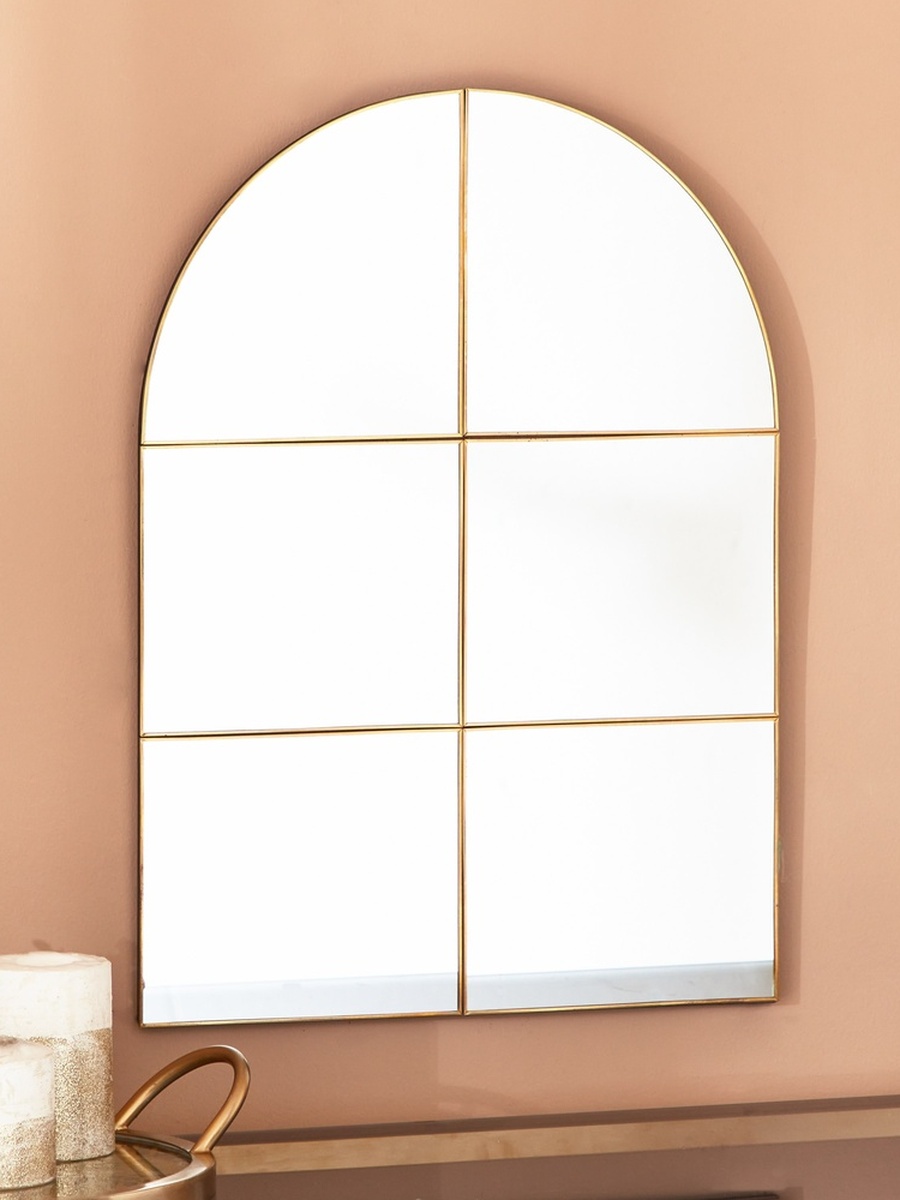 مرآة نافذة معدنية عصرية، 39x1x55 سم