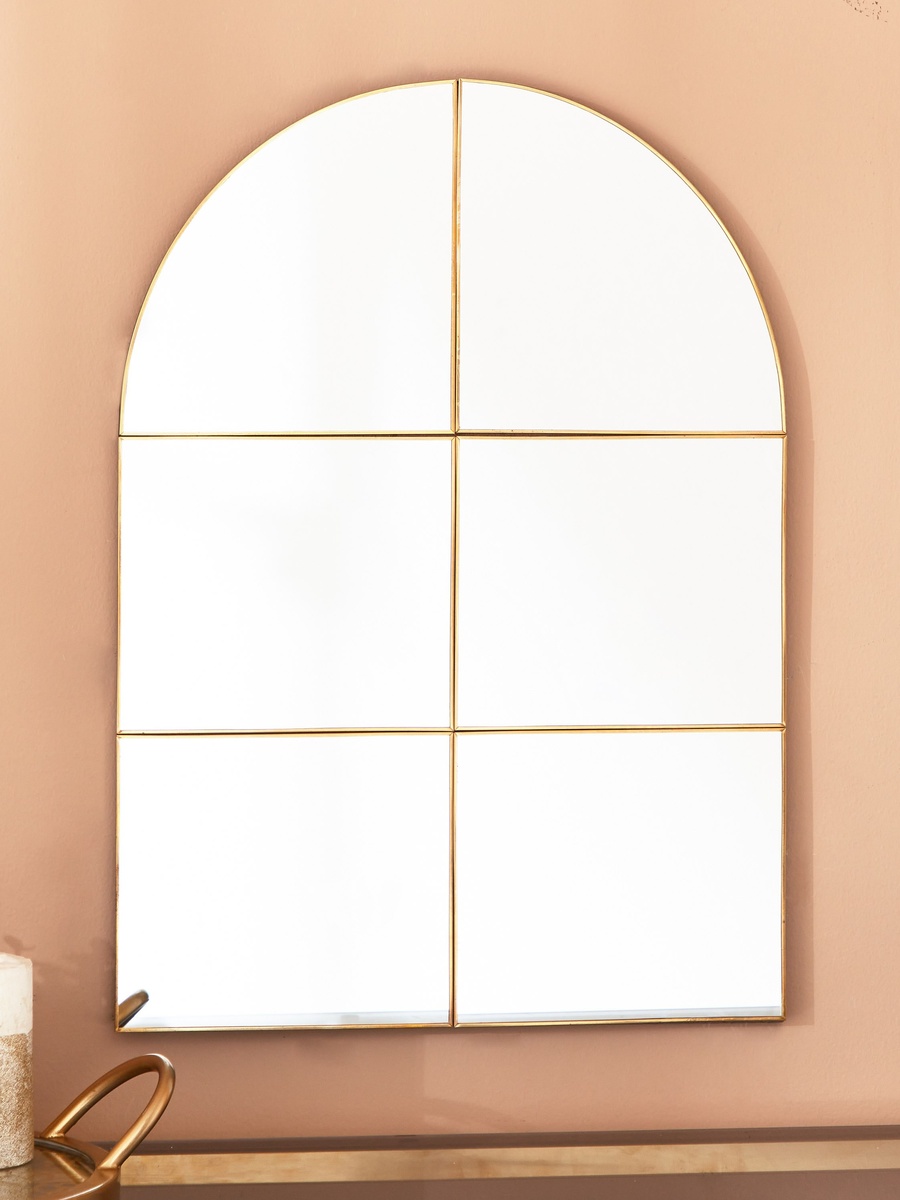 مرآة نافذة معدنية عصرية، 39x1x55 سم