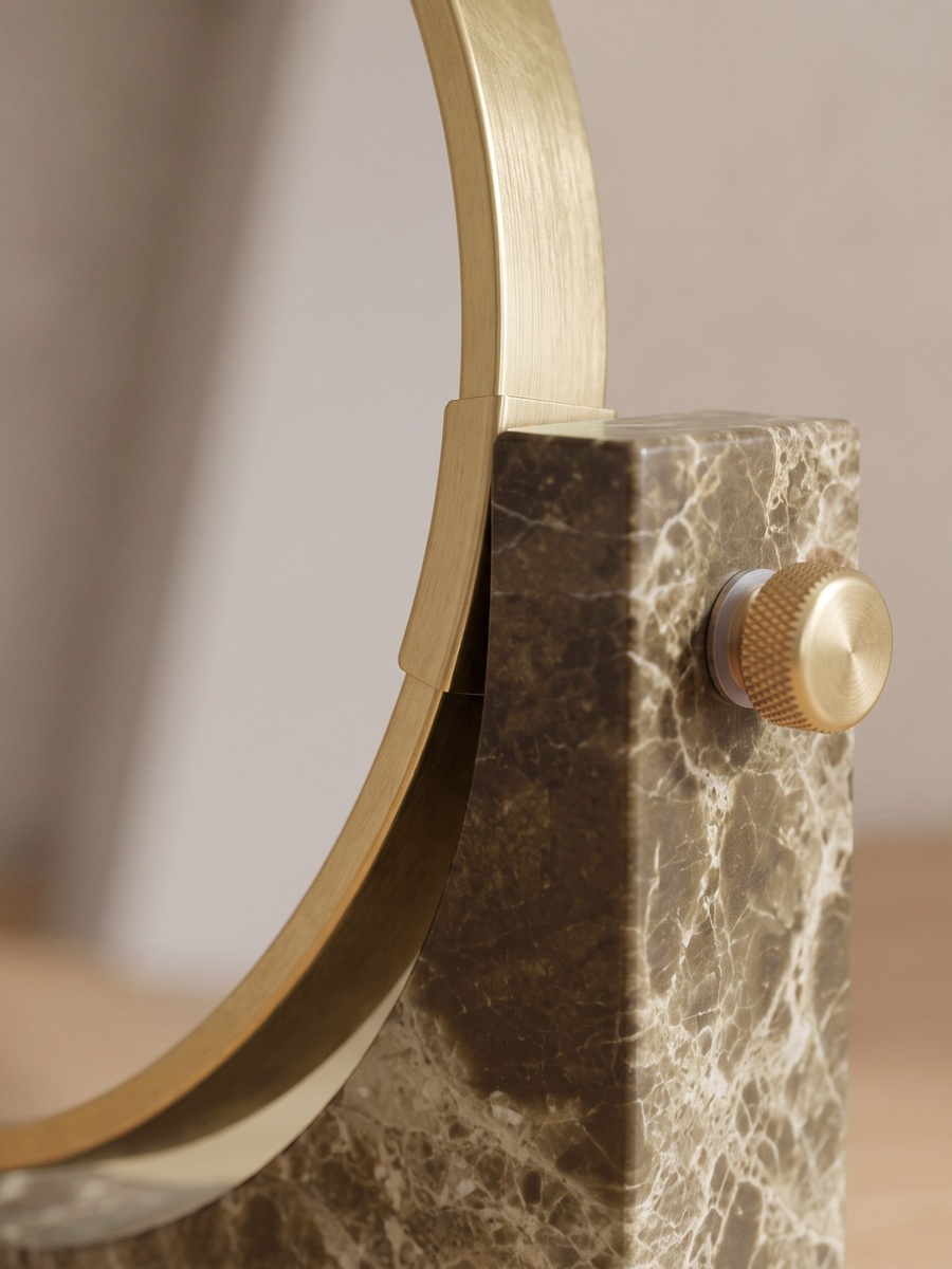 Imperial Marble Table Mirror - 19.3x4.2x13.5 cm