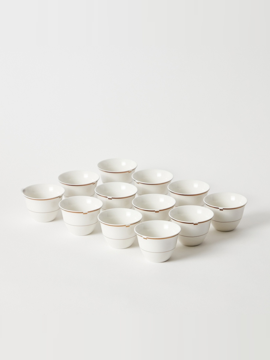 Gold Rib Cava Cup - Set of 12
