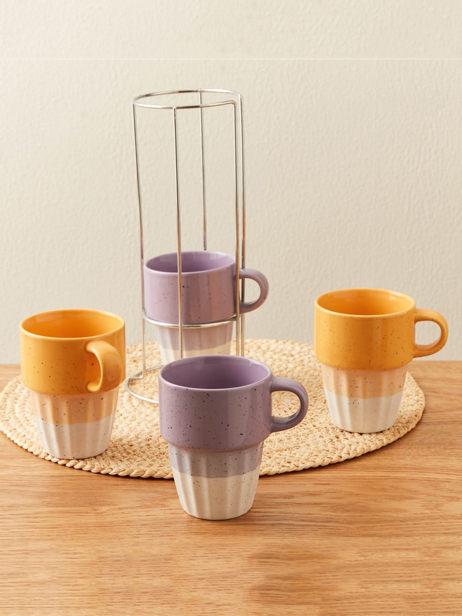 Galexia 5-Piece Stackable Mug Set
