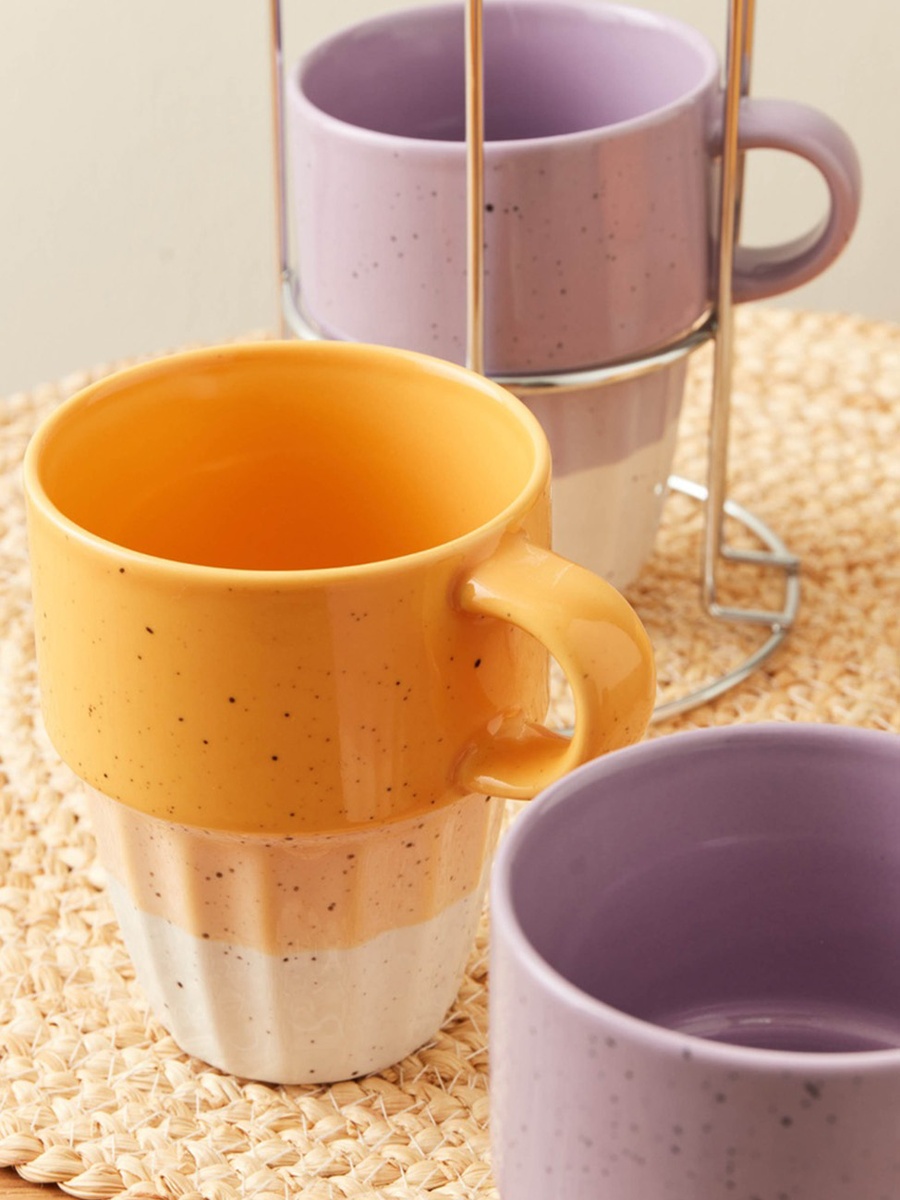 Galexia 5-Piece Stackable Mug Set