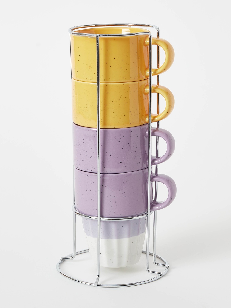 Galexia 5-Piece Stackable Mug Set