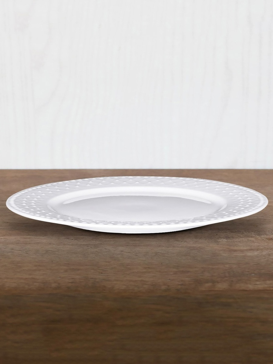 Bella Embossed Porcelain Dinner Plate - 25 cm