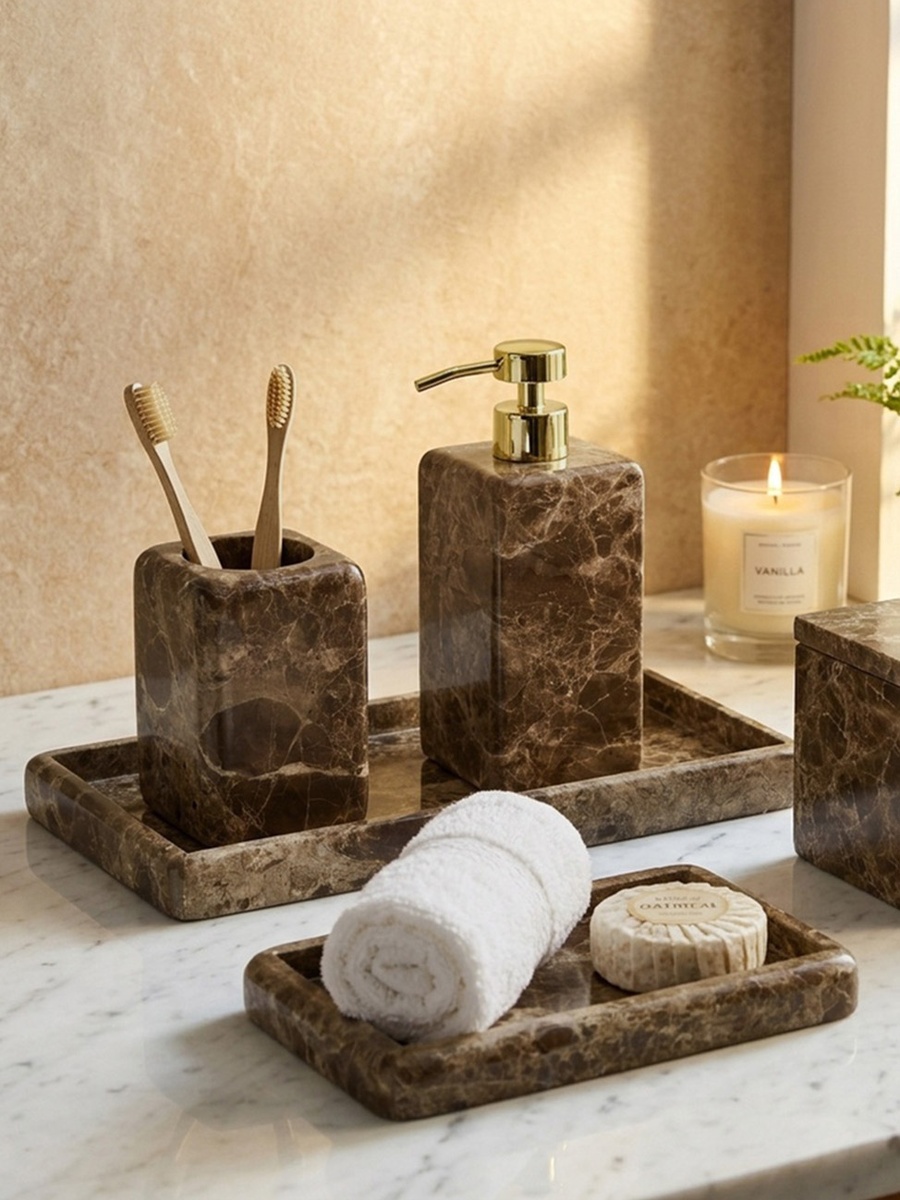 Imperial Marble Soap Dish - 14.3x10.3x2.2 cm