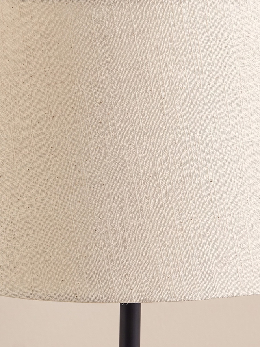 Caylan Marble Table Lamp with Linen Shade - 30x58 cm