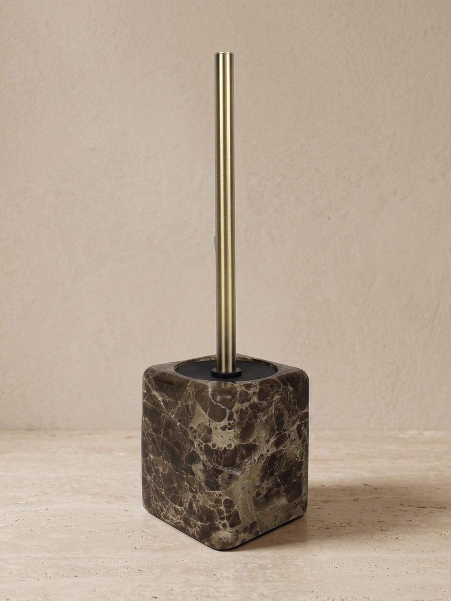 Imperial Marble Toilet Brush Holder - 10x10x38.5 cm