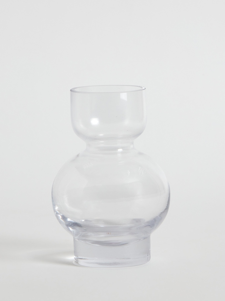 Atlanta Clear Glass Bud Vase - 10x16 cm