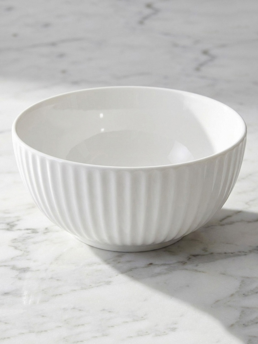 Luster 4-Piece Embossed Cereal Bowl Set - 15 cm