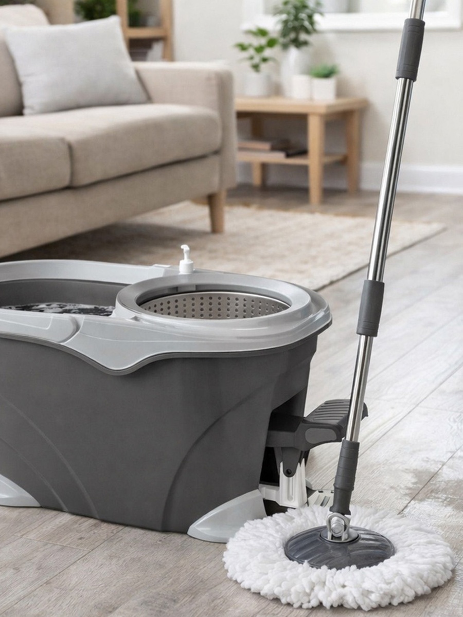 Elite Classic Pedal Spin Mop with 2 Mop Heads