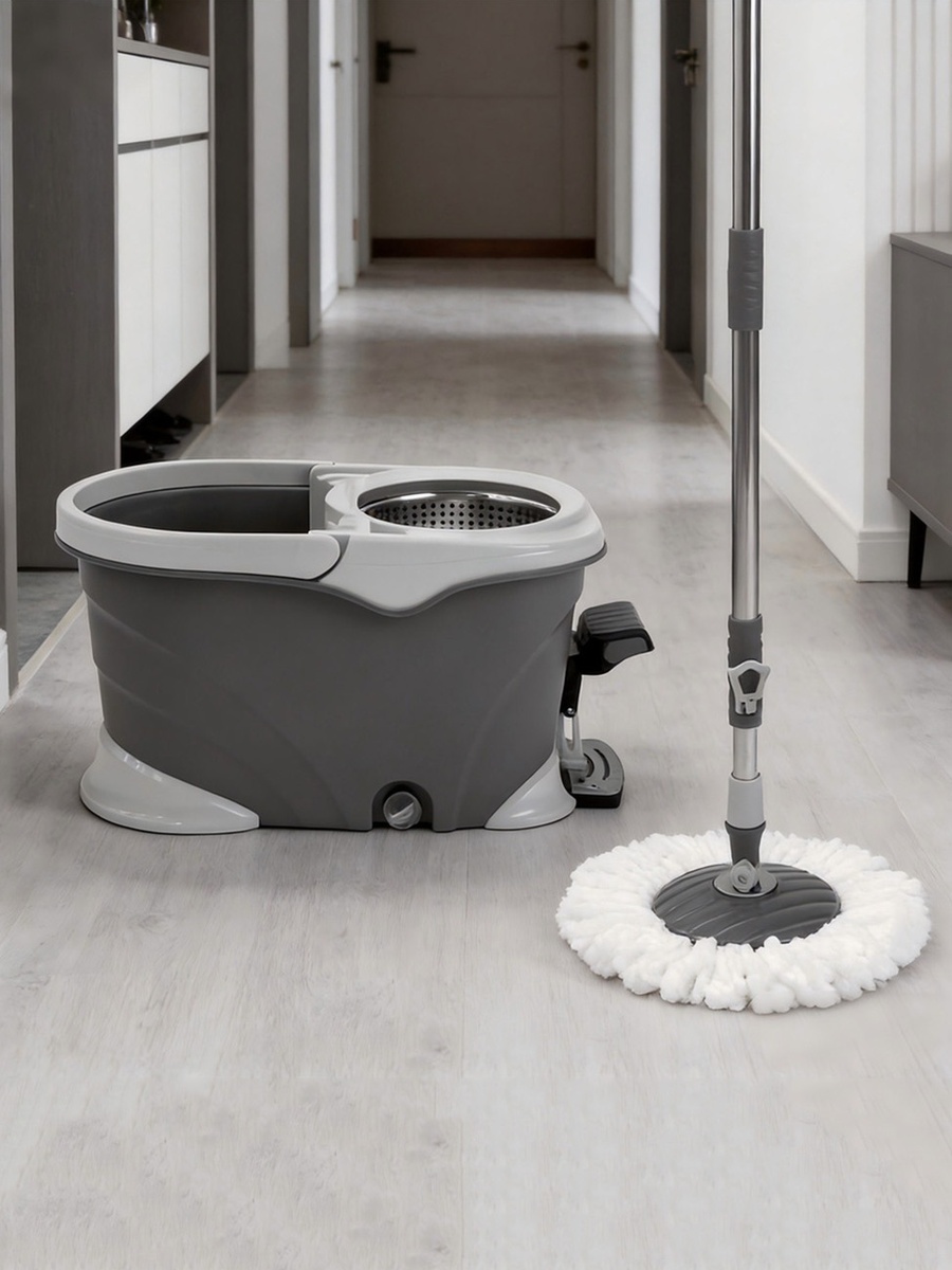Elite Classic Pedal Spin Mop with 2 Mop Heads