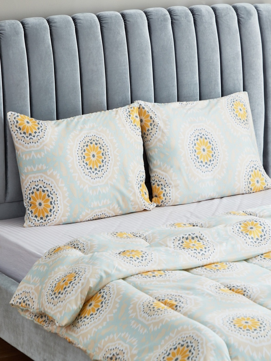 Atlanta Kiara 3-Piece King Printed Microfiber Comforter Set - 220x240 cm