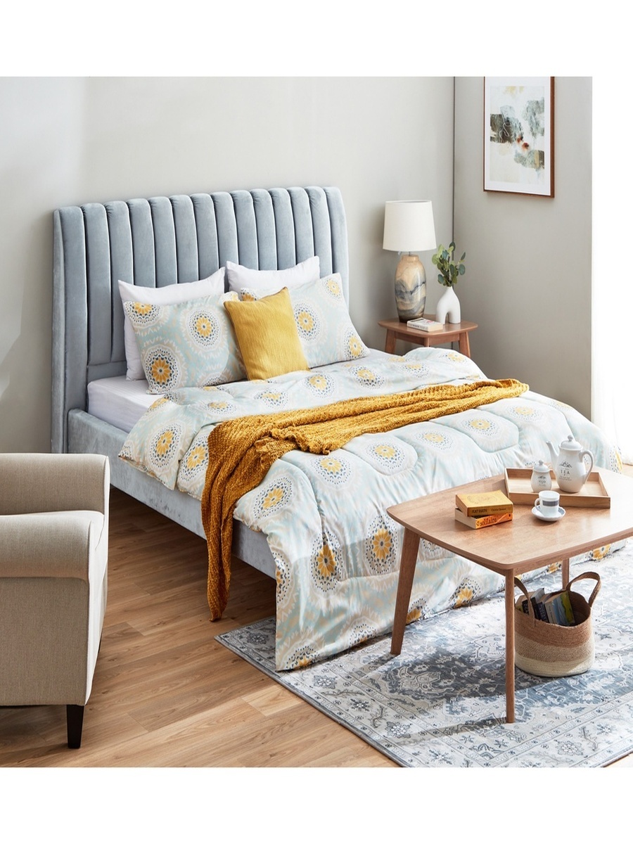 Atlanta Kiara 3-Piece King Printed Microfiber Comforter Set - 220x240 cm