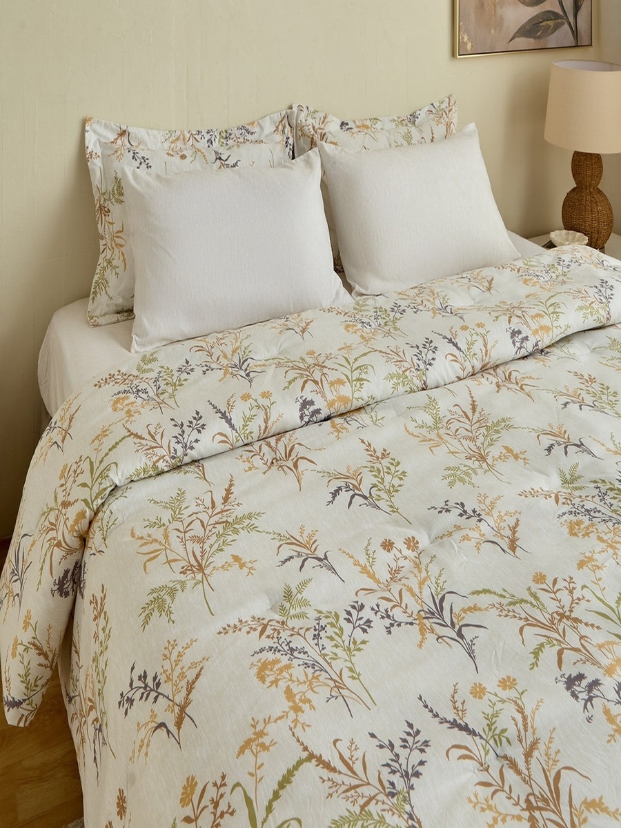 Hampton 6-Piece Microfibre Printed Twin Comforter Set - 160x220 cm