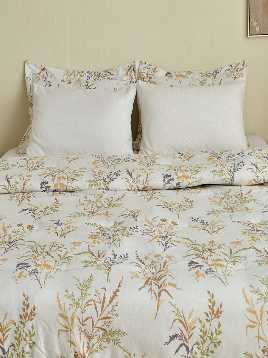 Hampton 6-Piece Microfibre Printed Twin Comforter Set - 160x220 cm