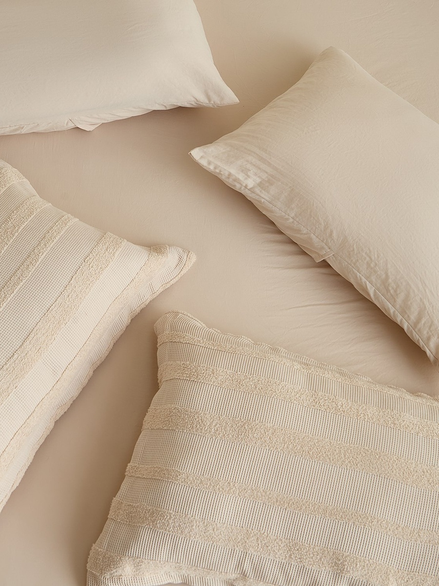 Braxton Waffle Tuft 7-Piece Jacquard King Comforter Set - 220x240 cm